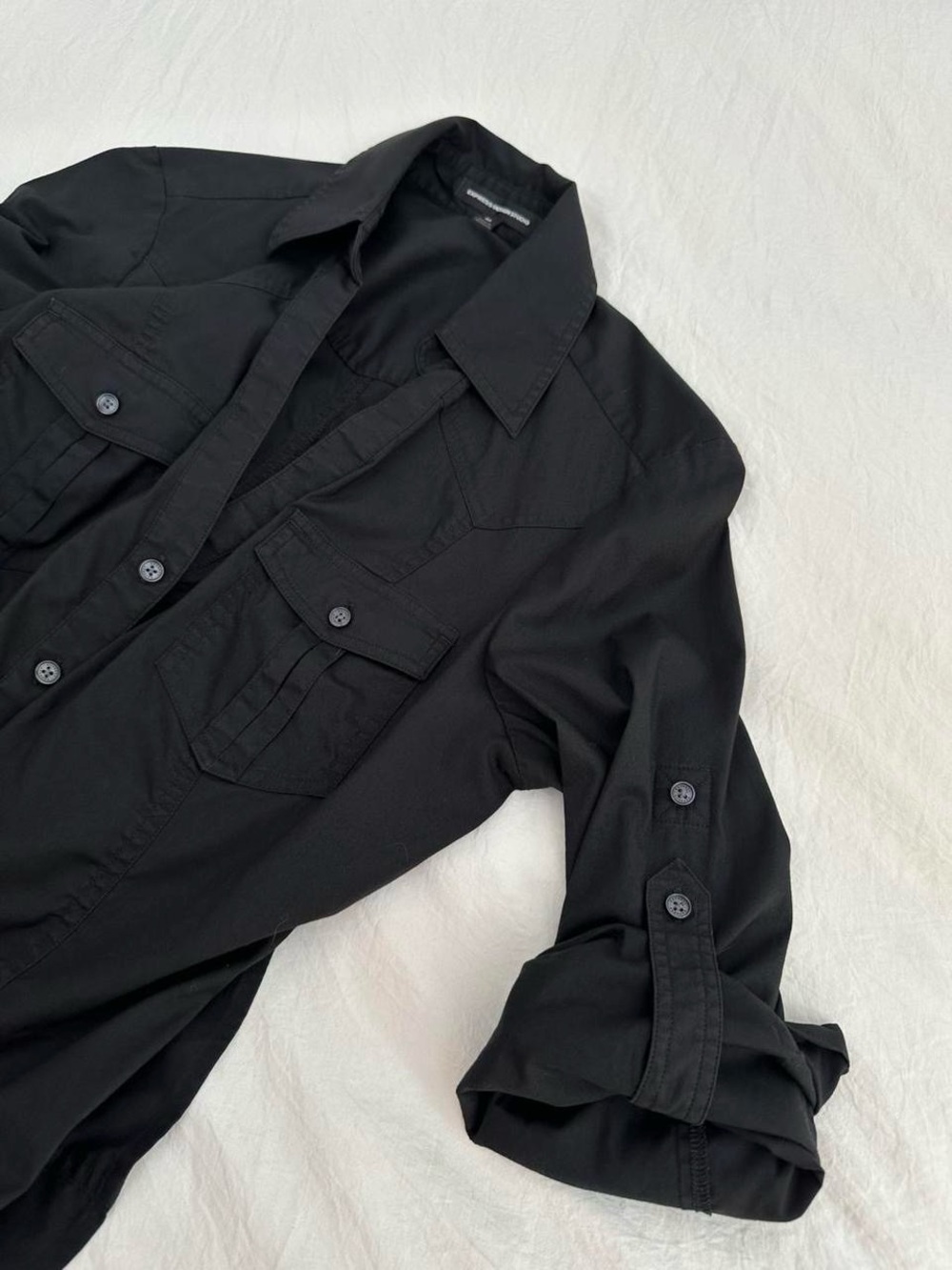 Black Button Down Shirt - Picture 6 of 8